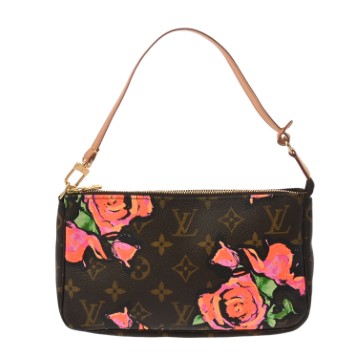 ルイ ヴィトン モノグラムローズ ポシェット アクセソワ―ル ブラウン M48615 モノグラムキャンバス レディース バッグ 【中古】【bag】