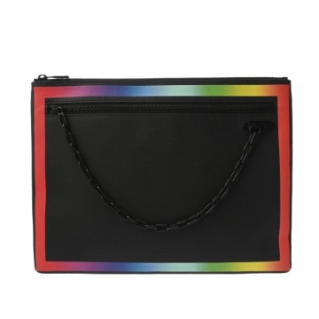 ルイ ヴィトン タイガ ポシェット A4 ノワール/レインボー M30347 レザー メンズ バッグ 【中古】【bag】