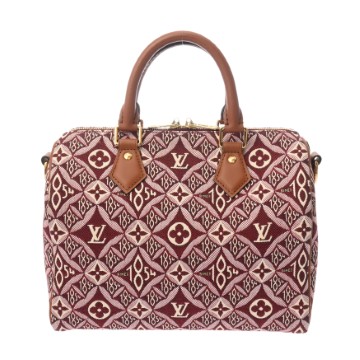 ルイ ヴィトン スピーディバンドリエール25 since 1854 ボルドー M57231 ジャガードキャンバス レディース バッグ 【中古】【bag】