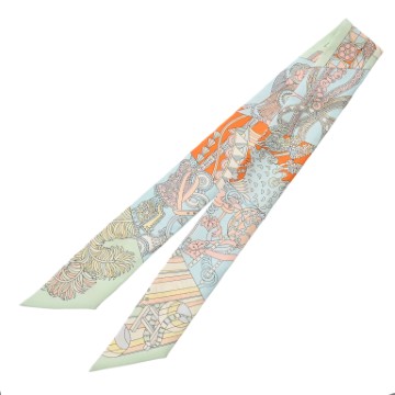 エルメス ツイリー SPLASH PARK マルチカラー シルク100％ レディース 【中古】【other】