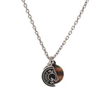 エルメス ネックレス カル―ゼル シルバー/ブラウン/シルバー金具 メタル/バッファローホーン レディース ジュエリー 【中古】【jewelry】