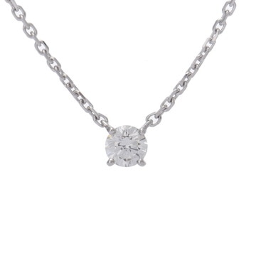 カルティエ 1895ソリテール ネックレス 0.57ct シルバー N7045800 K18ホワイトゴールド WG レディース ジュエリー 【中古】【jewelry】