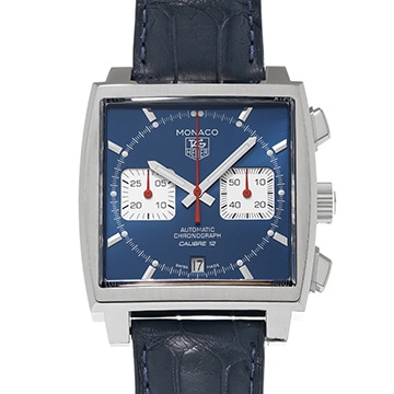 タグ ホイヤー モナコ キャリバー12 クロノグラフ CAW2111.FC6183 ブルー/シルバー メンズ 時計 【中古】【wristwatch】