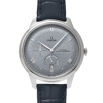 オメガ デ・ヴィル プレステージ コーアクシャル マスタークロノメーター パワーリザーブ 434.13.41.21.03.001 ブルー メンズ 時計 【中古】【wristwatch】