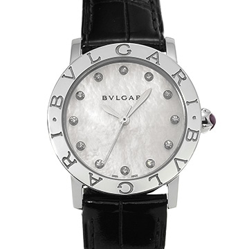 ブルガリ ブルガリブルガリ BBL33S ホワイトシェル/ダイヤモンド ユニセックス 時計 【中古】【wristwatch】