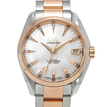 オメガ シーマスター アクアテラ コーアクシャル ミッドサイズ 231.20.39.21.55.001 ホワイトシェル/ダイヤモンド メンズ 時計 【中古】【wristwatch】