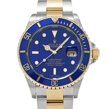 ロレックス サブマリーナ デイト 16613 ブルー メンズ 時計 【中古】【wristwatch】