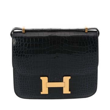 エルメス コンスタンス3 18  ブルーニュイ ポロサスリセ レディース バッグ 【中古】【bag】