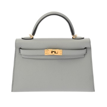 エルメス ミニケリー2 2WAY ブルーグラシエ ヴォーエプソン レディース バッグ 【未使用】【bag】
