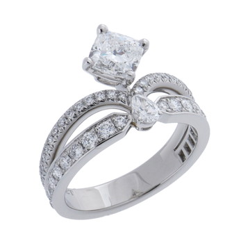 ショーメ ジョゼフィーヌリング 1.03ct シルバー J3MQ00-053 Pt950プラチナ レディース ジュエリー 【中古】【jewelry】