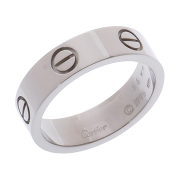 カルティエ ラブリング #56 シルバー K18ホワイトゴールド WG レディース ジュエリー 【中古】【jewelry】