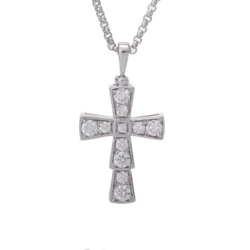 ブルガリ セルペンティクロス ネックレス シルバー 354038 K18ホワイトゴールド WG レディース ジュエリー 【中古】【jewelry】