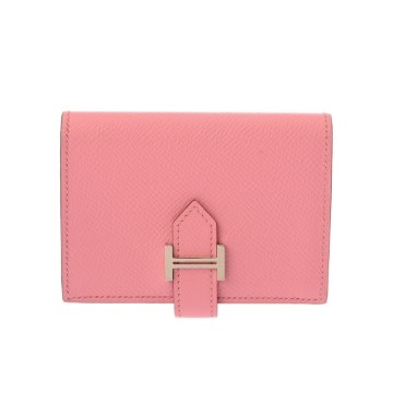 エルメス ベアン カードケース ローズコンフェッティ ヴォーエプソン レディース 【中古】【other】