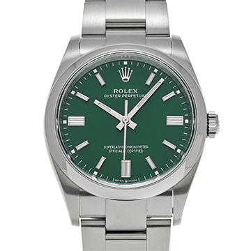 ロレックス オイスターパーペチュアル 36 126000 グリーン メンズ 時計 【中古】【wristwatch】