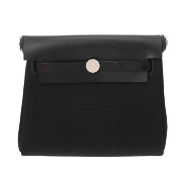 エルメス エールバッグ ジップ ミニ ブラック トワルミリタリー/ヴァッシュハンター レディース バッグ 【未使用】【bag】