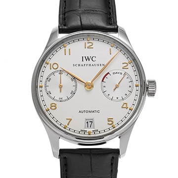 IWC ポルトギーゼ オートマティック 7デイズ IW500114 シルバー メンズ 時計 【中古】【wristwatch】