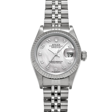 ロレックス デイトジャスト 79174NA ホワイトシェル レディース 時計 【中古】【wristwatch】