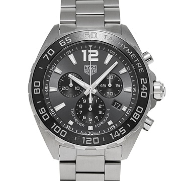 タグ ホイヤー フォーミュラ1 クォーツ クロノグラフ CAZ1011.BA0842 グレー/ブラック メンズ 時計 【中古】【wristwatch】