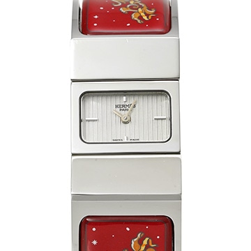 エルメス ロケ LO1.110 シルバー レディース 時計 【中古】【wristwatch】