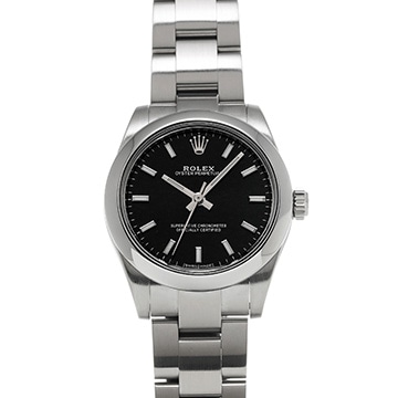 ロレックス オイスターパーペチュアル 177200 ブラック ユニセックス 時計 【中古】【wristwatch】