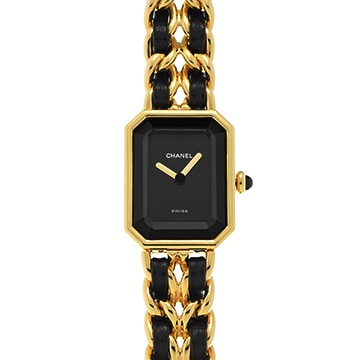 シャネル プルミエール M H0001 ブラック レディース 時計 【中古】【wristwatch】