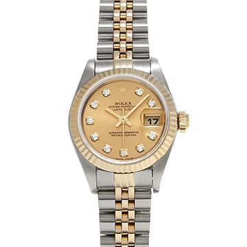 ロレックス デイトジャスト 79173G シャンパン/ダイヤモンド レディース 時計 【中古】【wristwatch】