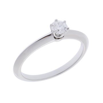 ティファニー ソリティア リング 0.25ct シルバー Pt950プラチナ レディース ジュエリー 【中古】【jewelry】