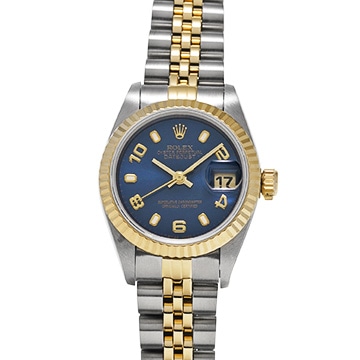 ロレックス デイトジャスト 69173 ブルー レディース 時計 【中古】【wristwatch】