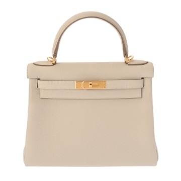 エルメス ケリー 28 内縫い クレ トゴ レディース バッグ 【未使用】【bag】