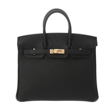 エルメス バーキン 25 ブラック トゴ レディース バッグ 【新品】【bag】