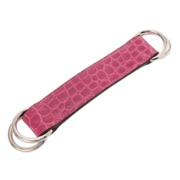 エルメス ロマンス スカーフベルト ローズジェヘラザード/シルバー金具 ポロサスリセ レディース 【中古】【other】