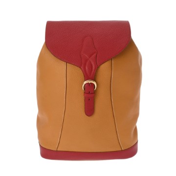 エルメス バッグパック イザベル ルージュヴィフ/ナチュラルサブレ フィヨルド メンズ バッグ 【中古】【bag】