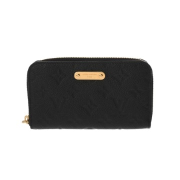 ルイ ヴィトン モノグラムアンプラント マーゴットウォレット ノワール M12425 レザー レディース 財布 【中古】【purse】