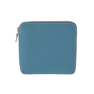 エルメス CDケース ブルージーン/シルバー金具 トゴ レディース 【中古】【other】