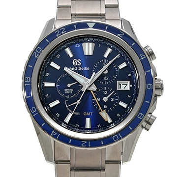 グランドセイコー エボリューション9コレクション スプリングドライブ GMT GSクロノグラフ15th SBGC249 ブルー メンズ 時計 【中古】【wristwatch】