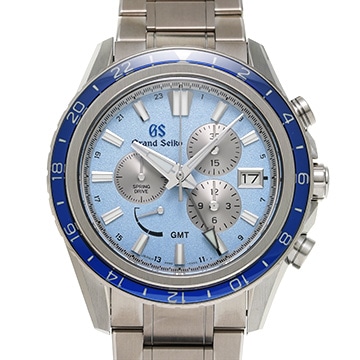グランドセイコー スポーツコレクション スプリングドライブ クロノグラフ GMT SBGC261 ブルー/シルバー メンズ 時計 【中古】【wristwatch】