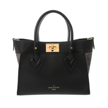 ルイ ヴィトン オンマイサイド PM 2WAY  ノワール M57728 カーフ/モノグラムキャンバス レディース バッグ 【中古】【bag】