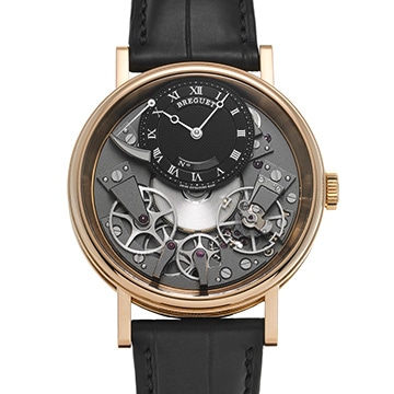 ブレゲ クラシック トラディション 7057BR/G9/9W6 ブラック/スケルトン メンズ 時計 【中古】【wristwatch】