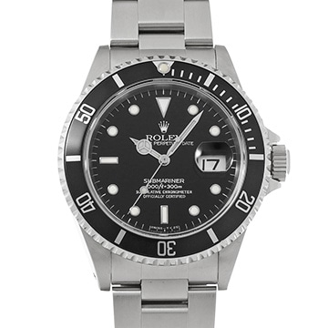ロレックス サブマリーナ デイト 16610 ブラック メンズ 時計 【中古】【wristwatch】
