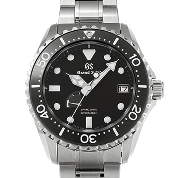 グランドセイコー スポーツコレクション スプリングドライブ ダイバーズ SBGA229 ブラック メンズ 時計 【中古】【wristwatch】