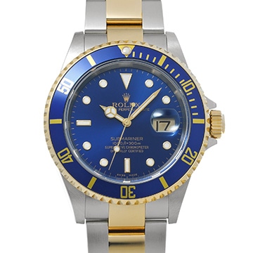 ロレックス サブマリーナ デイト 16613 ブルー メンズ 時計 【中古】【wristwatch】