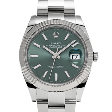 ロレックス デイトジャスト 41 126334 ミントグリーン メンズ 時計 【新品】【wristwatch】