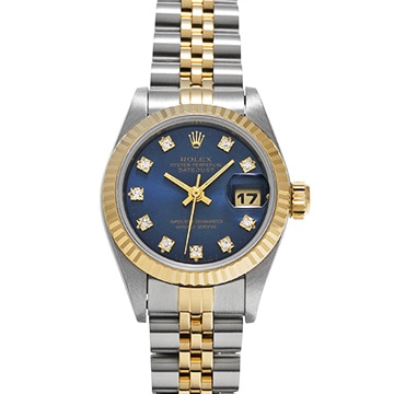 ロレックス デイトジャスト 26 69173G ブルー/ダイヤモンド レディース 時計 【中古】【wristwatch】