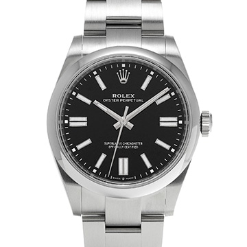 ロレックス オイスターパーペチュアル 41 134300 ブラック メンズ 時計 【新品】【wristwatch】