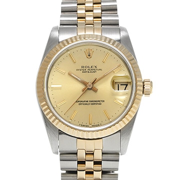 ロレックス デイトジャスト 68273 シャンパン ユニセックス 時計 【中古】【wristwatch】