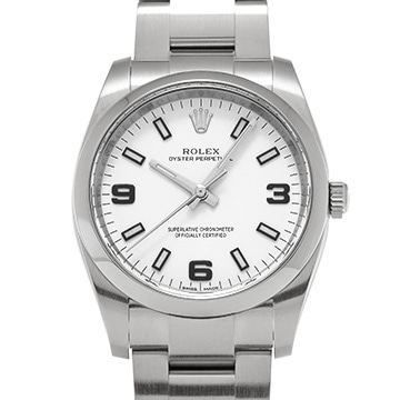ロレックス オイスターパー ペチュアル 34 114200 ホワイト メンズ 時計 【中古】【wristwatch】