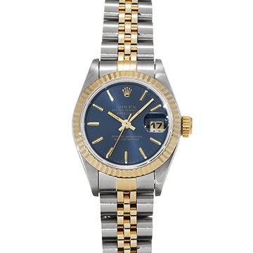 ロレックス デイトジャスト 69173 ブルー レディース 時計 【中古】【wristwatch】