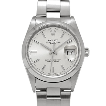 ロレックス オイスターパーペチュアル デイト 15200 ホワイト メンズ 時計 【中古】【wristwatch】