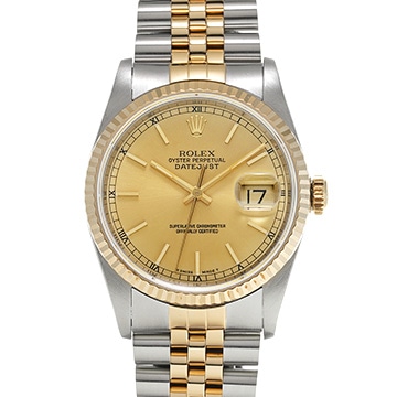 ロレックス デイトジャスト 16233 シャンパン メンズ 時計 【中古】【wristwatch】