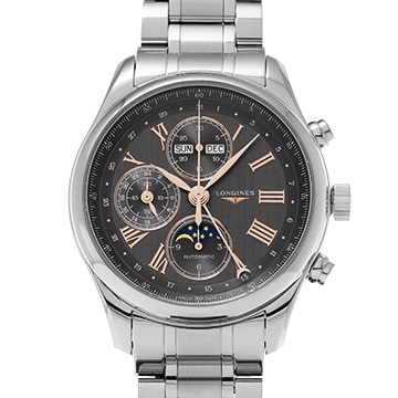 ロンジン マスターコレクション L2.773.4.61.6 グレー メンズ 時計 【中古】【wristwatch】